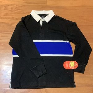 Wonder nation boys size 8 long sleeve polo shirt NWT